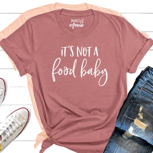 It&#39;s Not A Food Baby Shirt, Christmas Pregnancy Announcement Shirt, Grandparents, Pregnancy Reveal, Baby Announcement Shirt, Funny Pregnancy
