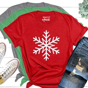 Snowflake Shirt, Christmas Shirt, Holiday Shirt, Winter Shirt, Merry Christmas, Christmas Gift, Snow Shirt, White Christmas, Let It Snow