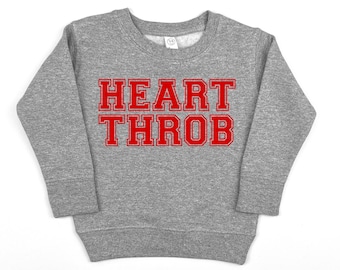 Valentines Day Shirt, Boys Valentine Shirt, Heart Throb Tee, Toddler Valentines Shirt, Baby Boy Valentine Outfit, Kids Valentines Sweatshirt