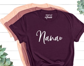 Nana Shirt, Nana Gift, Grandma Shirt, Christmas Gift for Nana, Mothers Day, Pregnancy Announcement Grandparents, Best Nana, Nana Bear Shirt