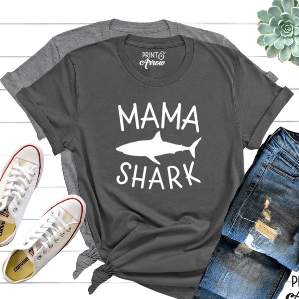 Mama Shark Shirt, Mom Shirt, Mommy Shark, Mom T-Shirt, Mommy Shirt, Mother's Day Gift, Christmas Gift for Mom, Shark Birthday Party