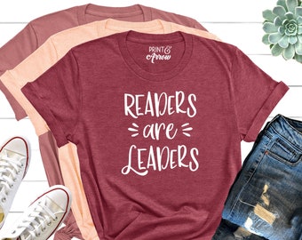 Readers are Leaders Shirt, Teacher Gift, Teacher Shirt, Elementary School Teacher Shirt, Kindergarten Teacher Shirt, Christmas Gift Teacher