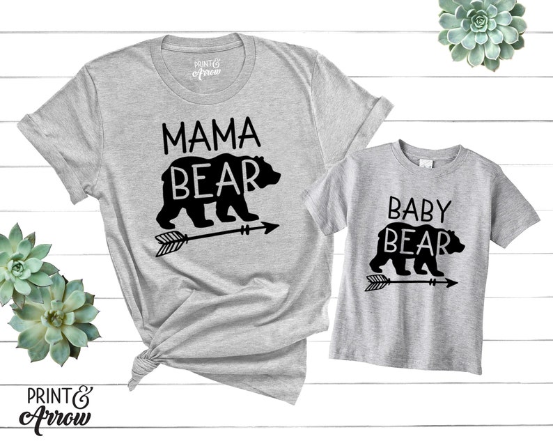 Mama Bear Shirt Baby Bear Shirt Mommy and Me Shirts - Etsy
