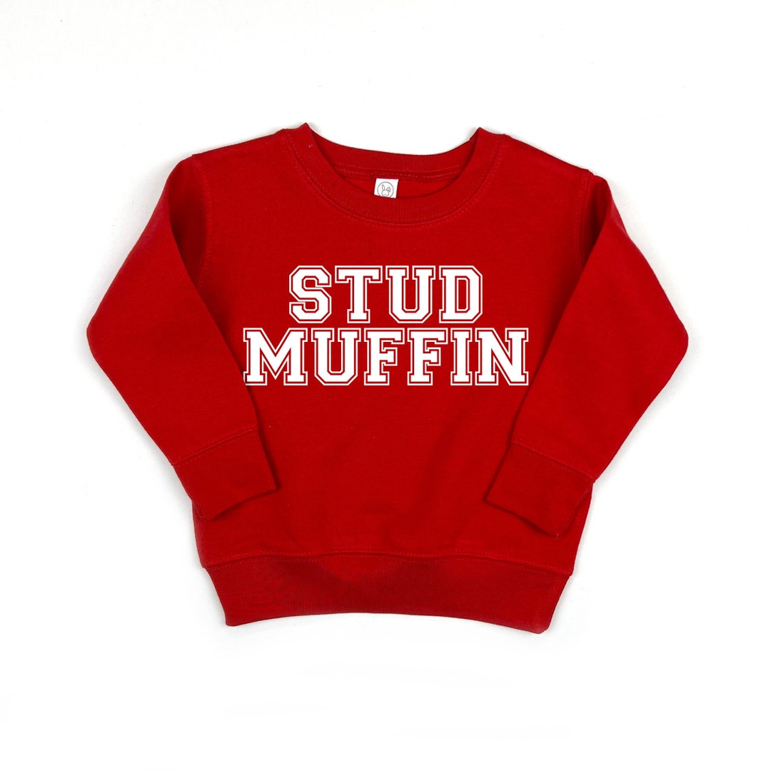 Stud Muffin Sweatshirt, Boys Valentines T Shirt, Baby Boy Valentine's
