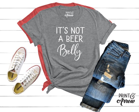 It's Not A Beer Belly Shirt Pregnancy Announcement Shirt | Etsy