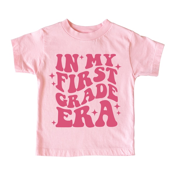 In My First Grade Era Shirt, Retro 1st Grader T-Shirt, Back to School Elementary Shirt, Kids First Day of School Outfit, Girl Sweatshirt