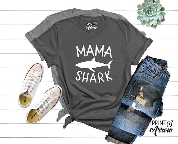 Mama Shark Shirt Mom Shirt Mommy Shark Mom T-Shirt Mommy | Etsy