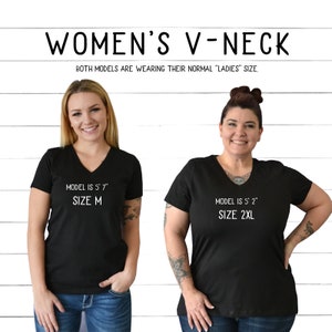 Upgrade any T-Shirt to a Women's V-Neck Shirt in our Shop Print And Arrow, Women's Fit, V-neck Shirt, Shortsleeve image 6