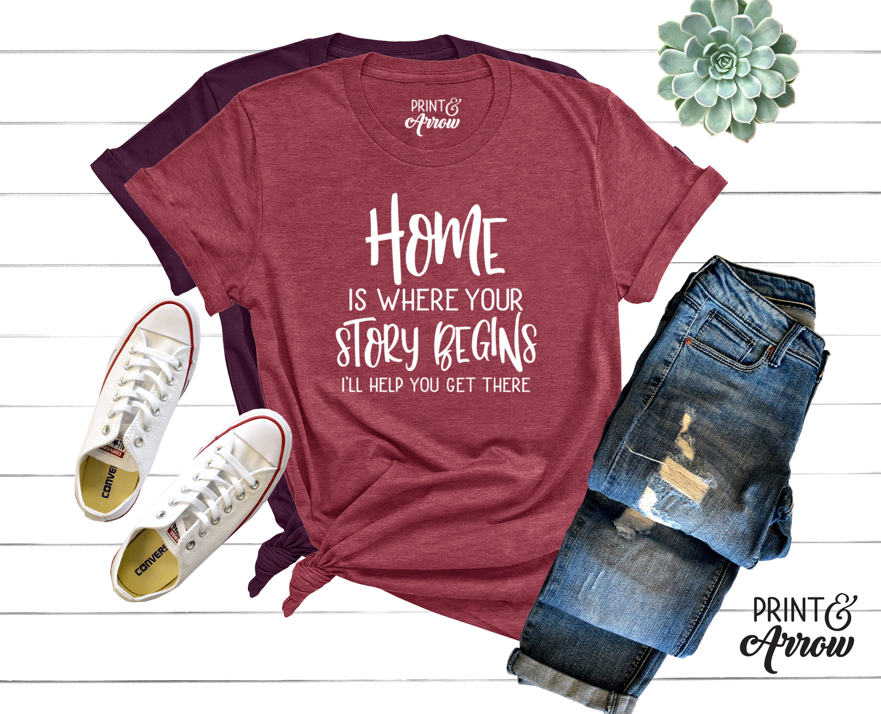 Home Is Where Your Story Begins T-Shirt Home Is Where Your Story Begins T-Shirt