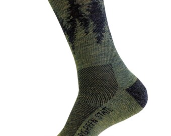 Evergreen State Merino Wool Hiking Socks