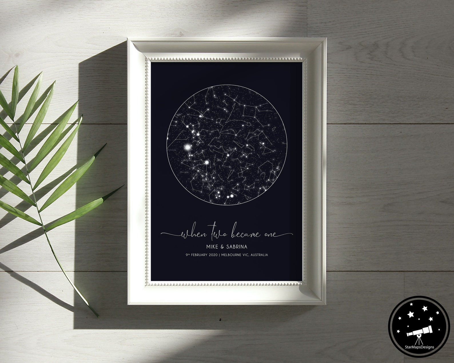Star Map by Date Celestial Map Print Custom Star Map Print - Etsy