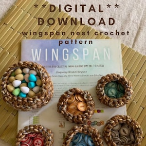 Crochet Pattern for Wingspan Birdsnests