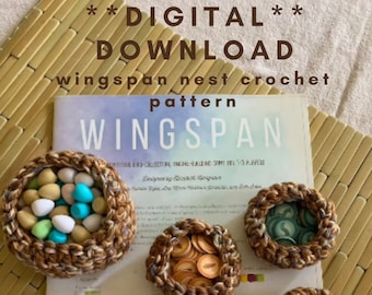 Crochet Pattern for Wingspan Birdsnests
