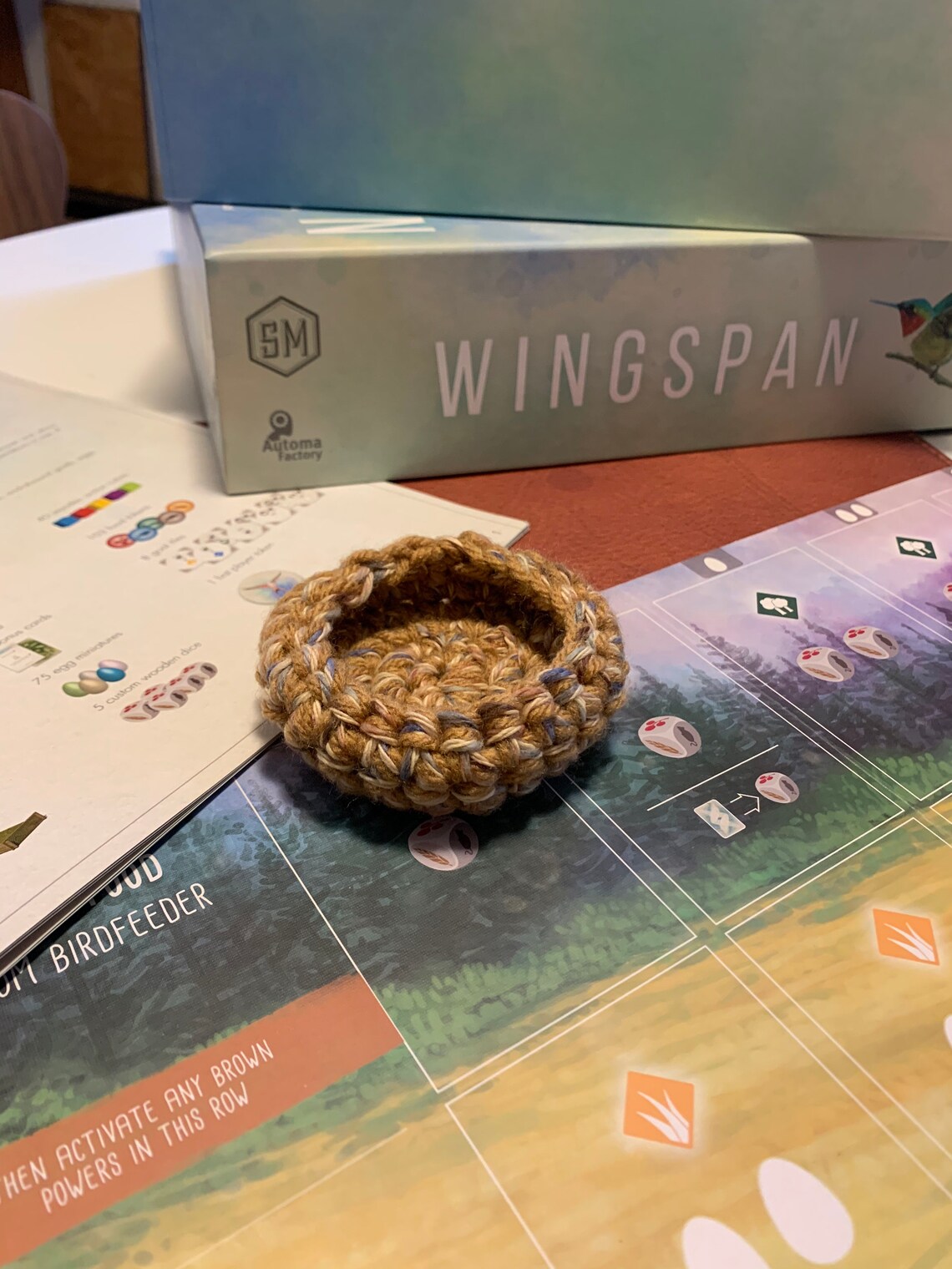 Small Nest for Wingspan Board Game Expansion Crochet Etsy