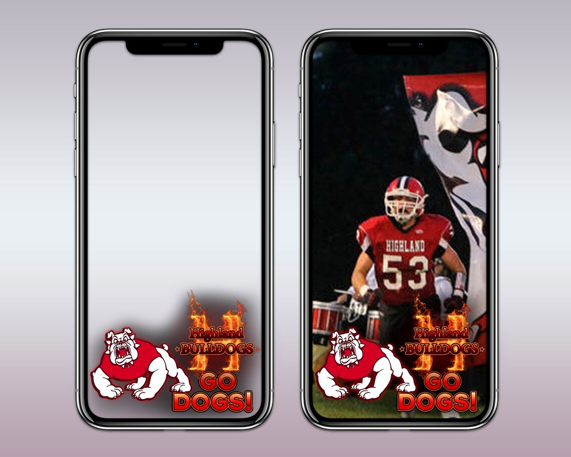 Sports Snapchat Geofilter Football High School Football Etsy