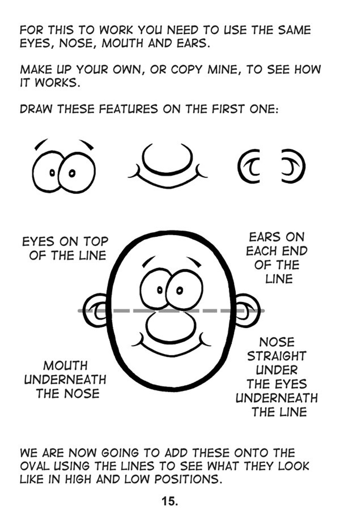 How to Draw Funny Cartoon Faces by Phil Judd Paperback 2016 | Etsy