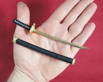 1/6 Scale Miniature Katana Sword Japanese Samurai Weapon