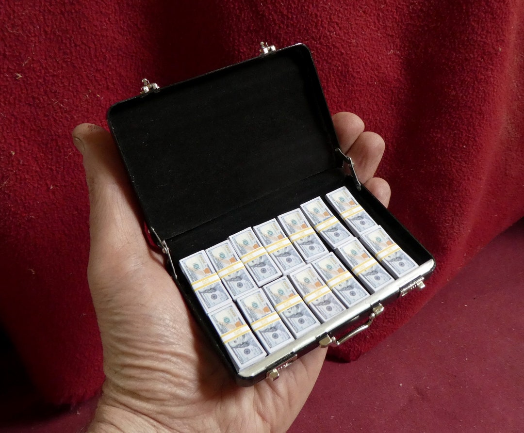Little Case Models 1/6 Scale Miniature Model Briefcase Full of Cash - Etsy
