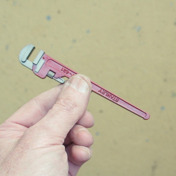 Modèle miniature Pipe-Wrench - outil en métal solide