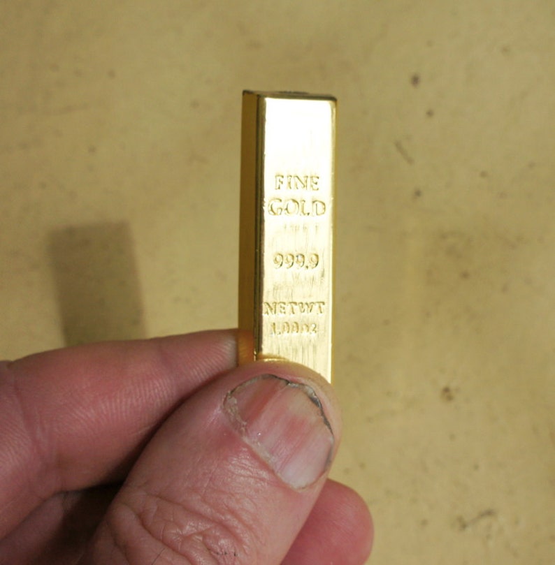 1/6 Scale Miniature Gold Bullion Bars 10 Pcs and Wooden Etsy