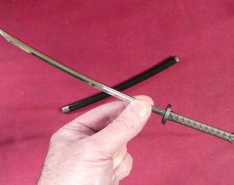 1/4 Scale Miniature Katana Sword Japanese Samurai Solid Metal Weapon