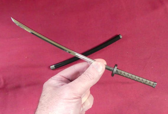 1/4スケール ミニチュア刀 日本刀 侍 金属製武器 - Etsy 日本