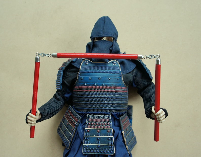 1/6 Scale Miniature Martial Arts Weapon Threesectional Etsy