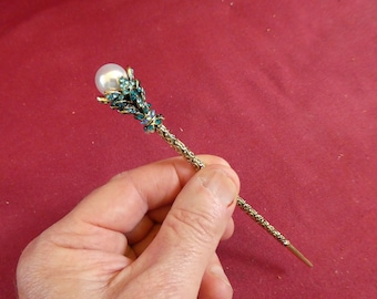 1/6 scale sceptre magic wand pearl orb solid metal