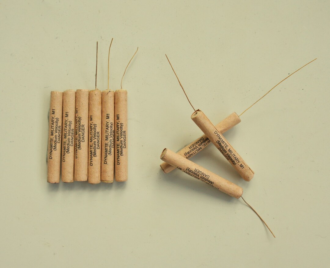 1/6 Scale Miniature Simulated Dynamite Explosives Etsy Australia