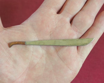 1/6 Scale Miniature Machete Knife Steel Weapon