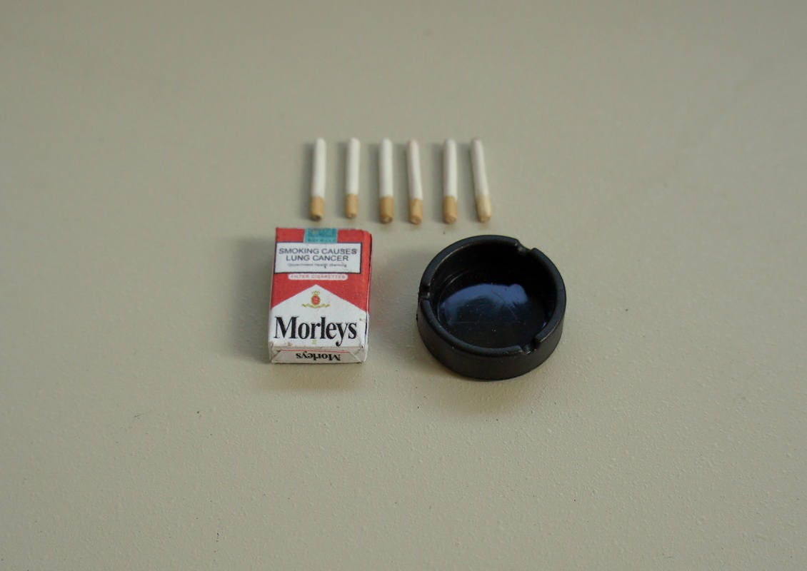 1/6 Scale Miniature Cigarettes Smoking Ashtray accessories Etsy