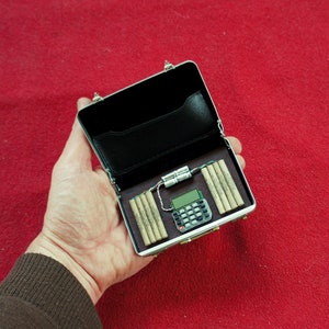 1/6 Scale Miniature Briefcase with Simulated IED Explosive Bomb image 1