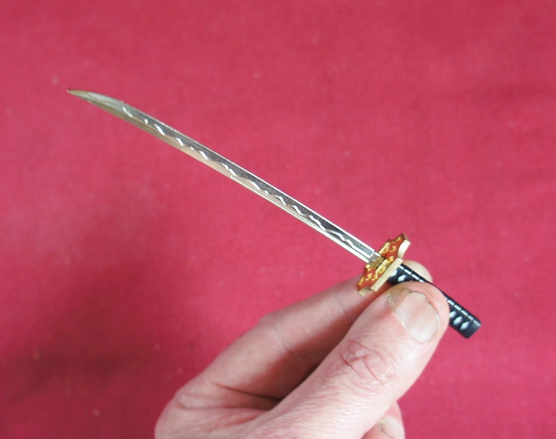 1/6 Scale Miniature Katana Sword Japanese Samurai Weapon image 2