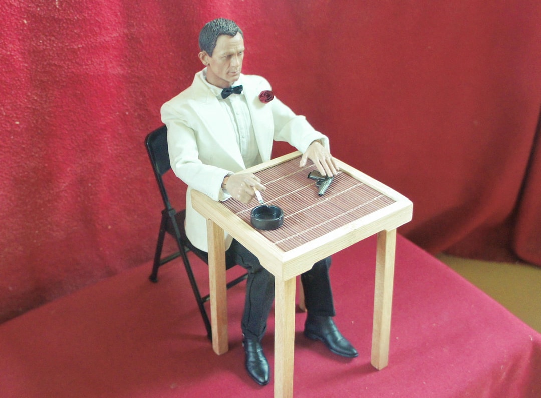 1/6 Scale Furniture Miniature Model Bamboo Table - Etsy