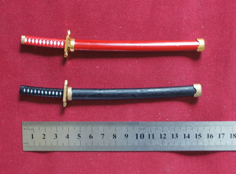 1/6 Scale Miniature Katana Sword Japanese Samurai Weapon image 7