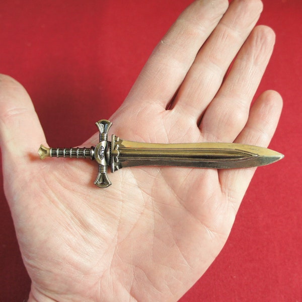 1/6 Scale Miniature Sword fantasy barbarian solid metal weapon