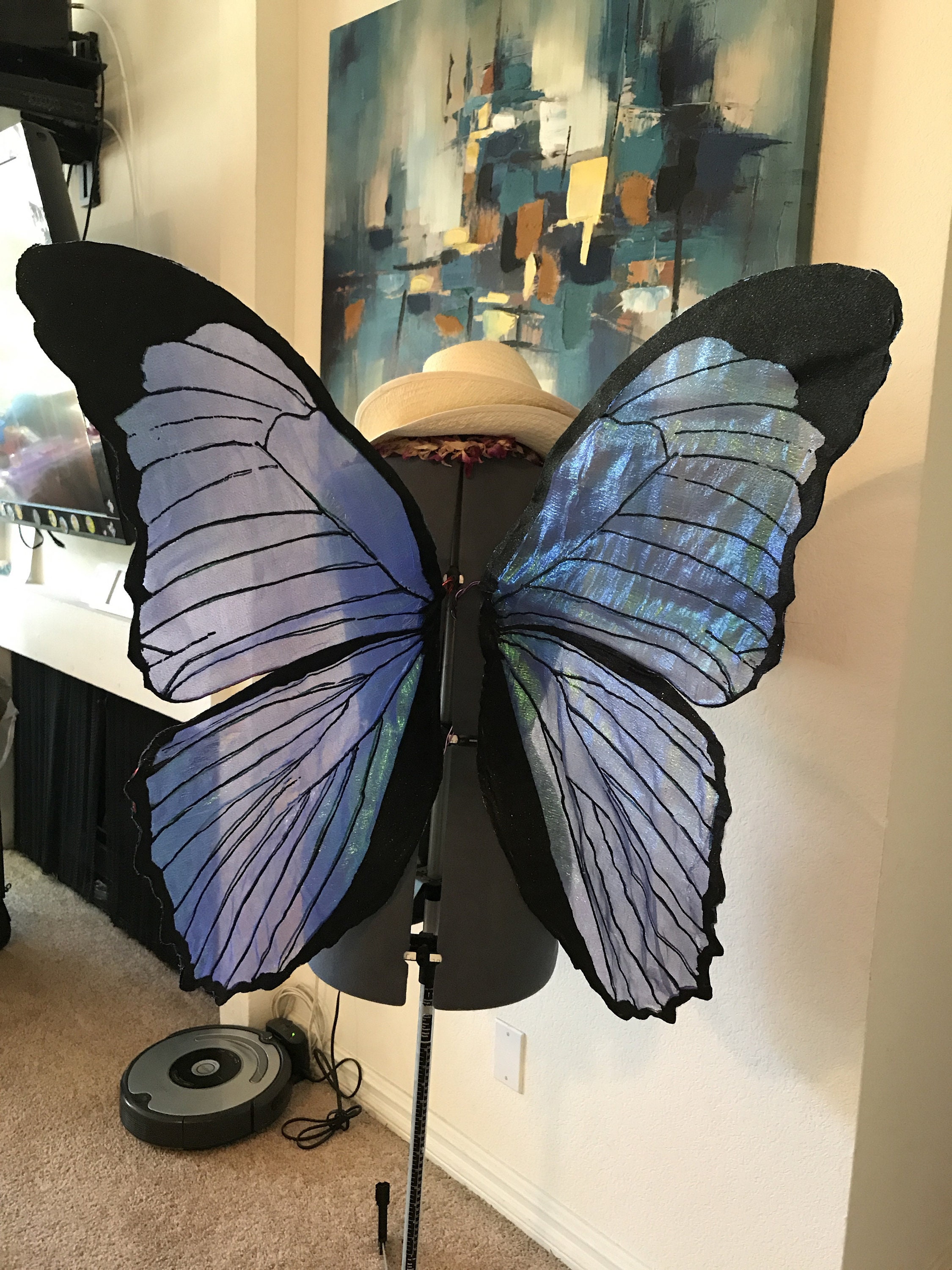 Stunning Blue Morpho Butterfly Wings Adult or Children Blue Etsy UK