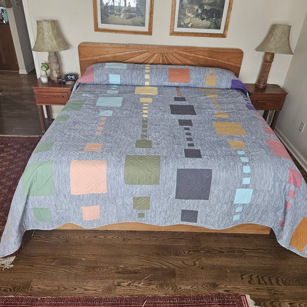 Mid century king size quilt