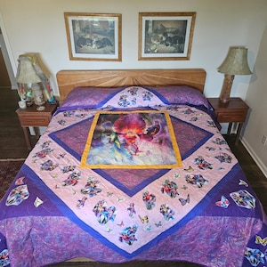 Iris Garden King Quilt