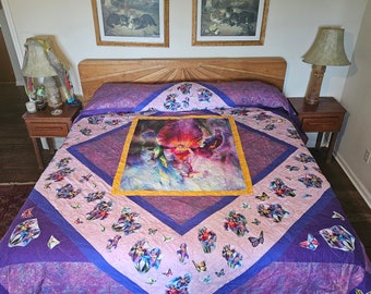Iris Garden King Quilt