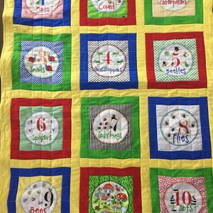 Counting baby quilt