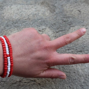 Flag Bracelet, Canada Flag Bracelet, Canada Flag Set, Bracelet Set, Nationality Bracelets, Patriotic Jewelry, Friendship Set, Country Flag