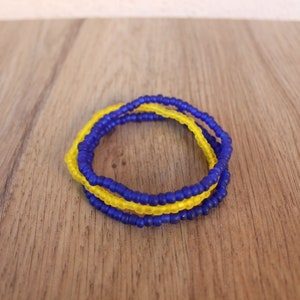 Bracelet with Sweden Flag, Sweden Bracelet Set, Patriotic Jewelry Set, International Flag Bracelet, Matte Bracelets, Gift for Friend