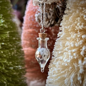 Travel Protection Necklace // Safe Travels Spell Jar // Witchcraft Spells // Holiday Gift // New Driver // Moonstone // Garnet