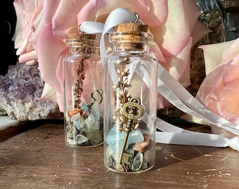 Grief Healing Keepsake Jar: Crystals, Herbs, Sympathy Gift