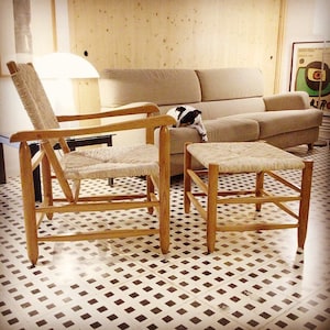 Ottoman (inspired by Charlotte Perriand style)