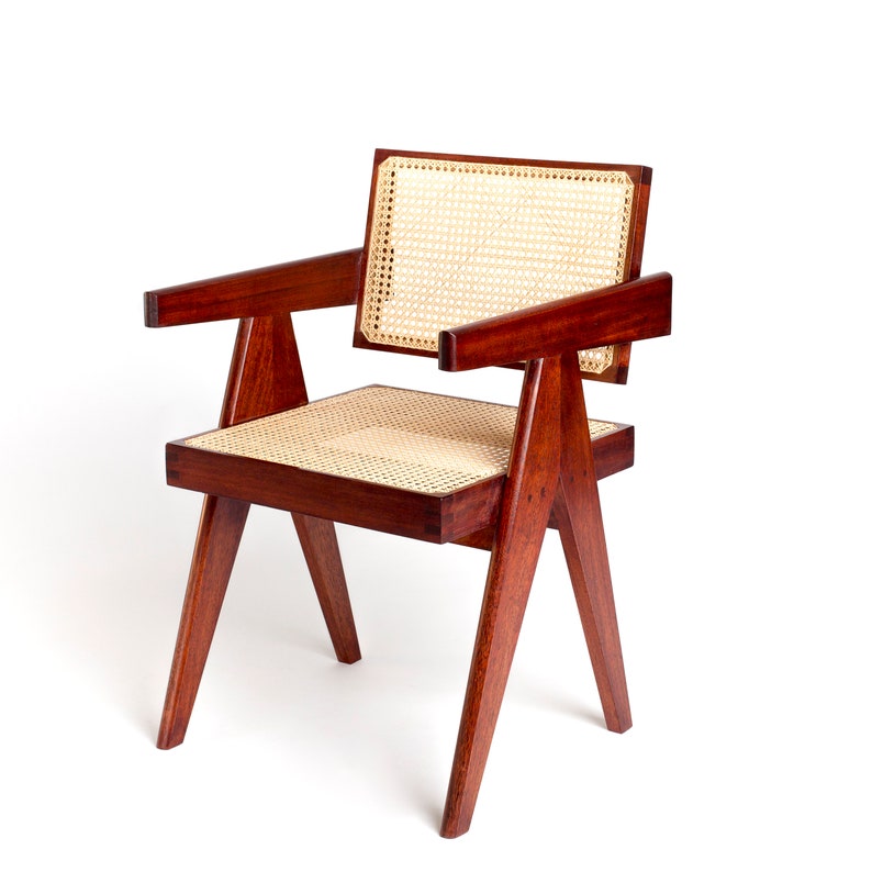 JEANNERET OFFICE CHAIR pierre Jeanneret Style Etsy