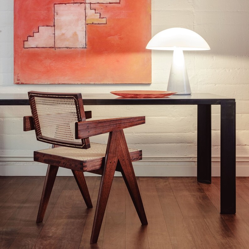 JEANNERET OFFICE CHAIR pierre Jeanneret Style Etsy