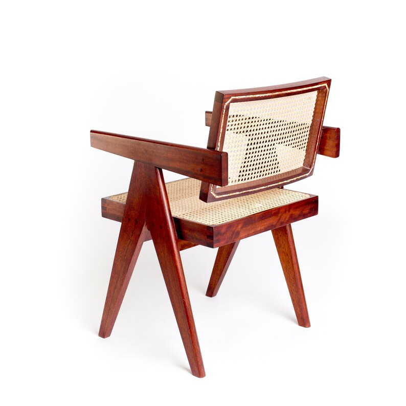 JEANNERET OFFICE CHAIR pierre Jeanneret Style Etsy