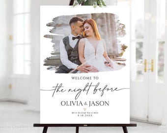 Personalized Rehearsal dinner Sign, Wedding Rehearsal Dinner, Rehearsal dinner decorations, Rehearsal dinner Decor, Photo Rehearsal sign